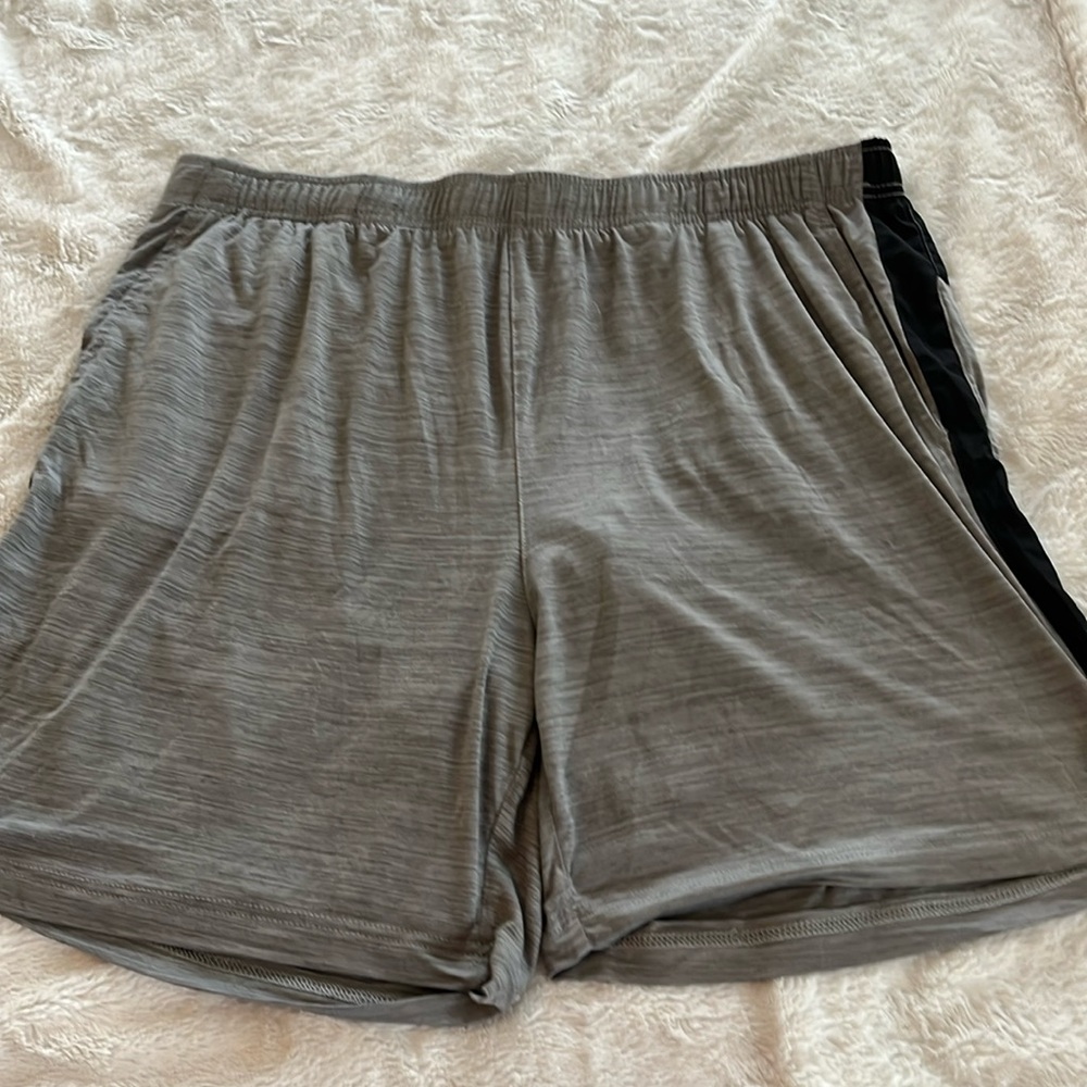 Hind Motion Men’s Running Shorts with built-in Compression shorts. Size XL.